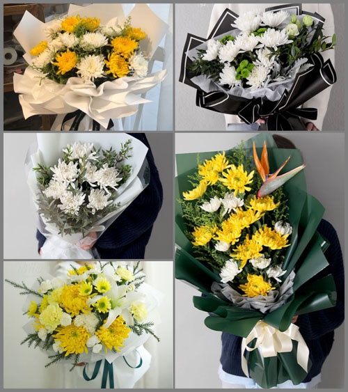 江苏南通启东市汇龙镇明珠社区白事花束代送
